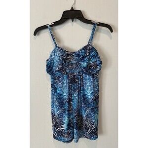 NoBo Spaghetti Strap Blouse with Built in Bra. Medium